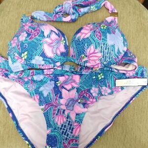 Victoria's Secret Bikini Top And Bottom (Top 34B Bottom L)